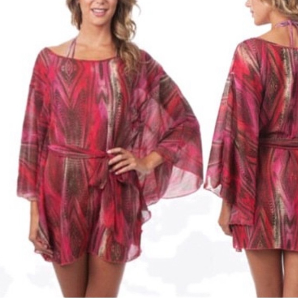 Bellissima Swimwear multicolor Pink Beach Cover-Up.
